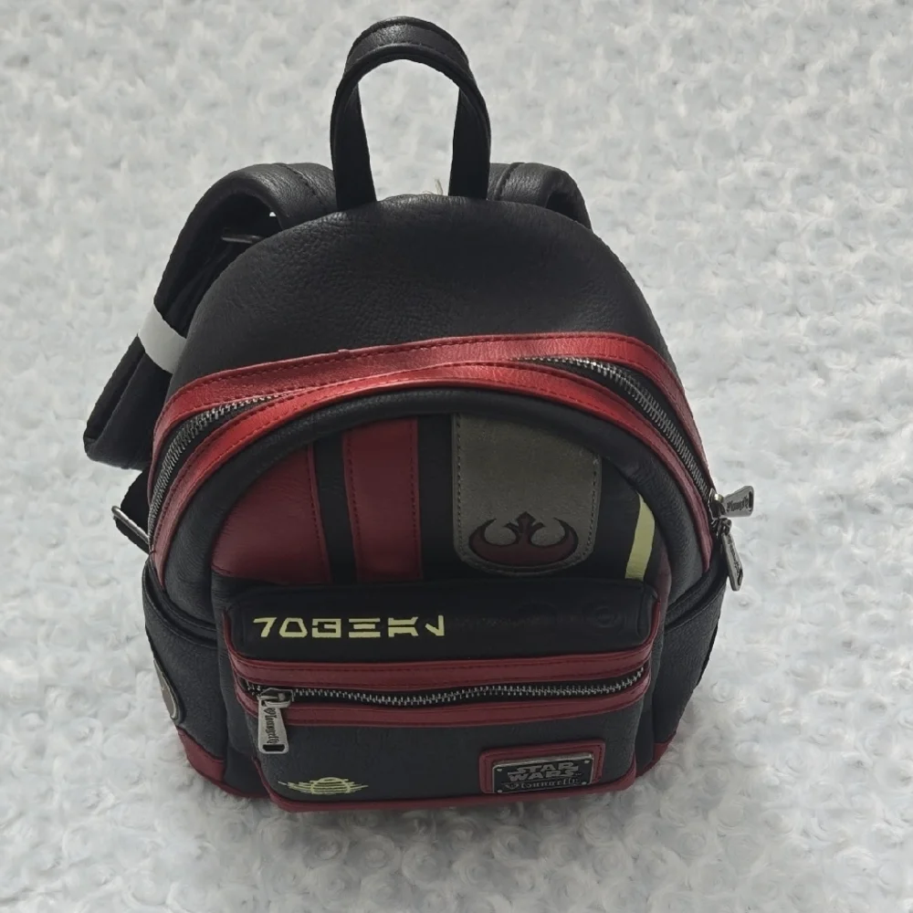 Disney Star Wars Black & Red Mini Backpack by Loungefly